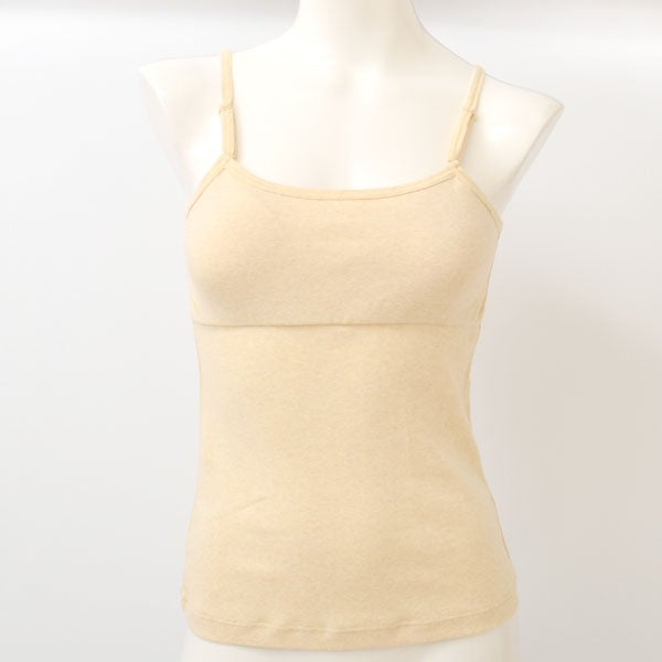 ーガニックコットン パット付きキャミソール