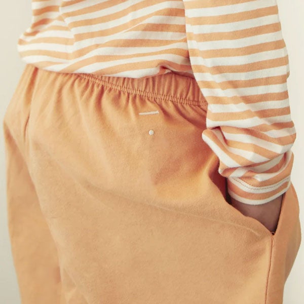 オーガニックコットン ボタン付きショートパンツ