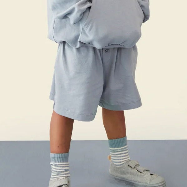 オーガニックコットン ボタン付きショートパンツ