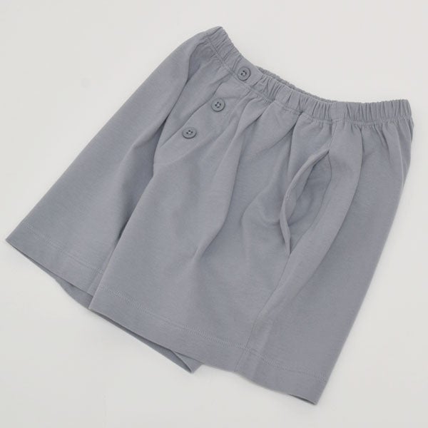 オーガニックコットン ボタン付きショートパンツ