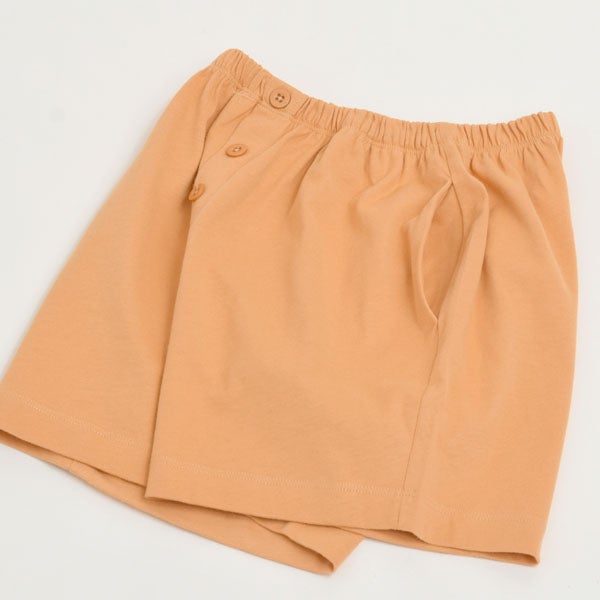 オーガニックコットン ボタン付きショートパンツ