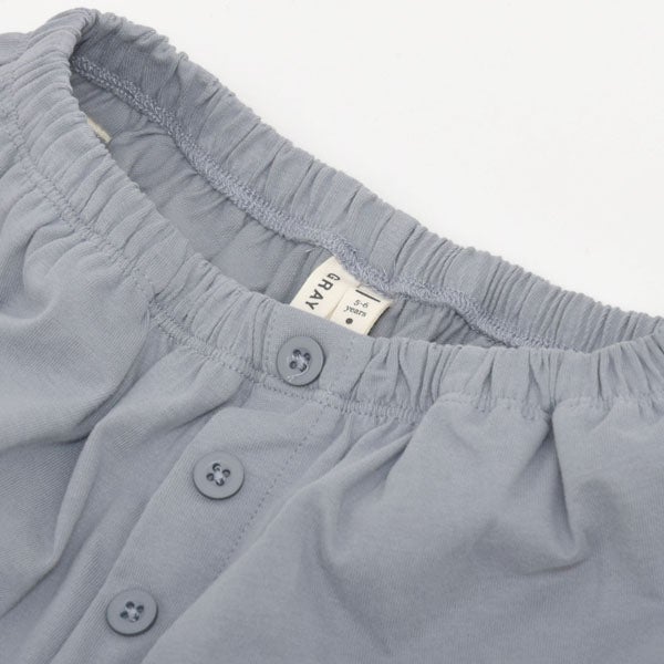 オーガニックコットン ボタン付きショートパンツ