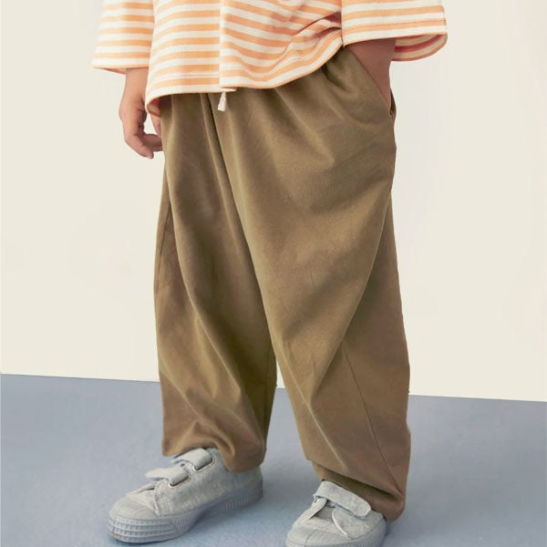 ーガニックコットン プルアップトラウザーズ