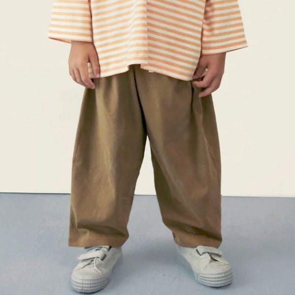 ーガニックコットン プルアップトラウザーズ