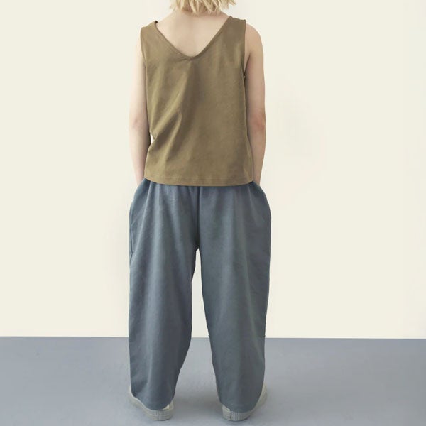 ーガニックコットン プルアップトラウザーズ