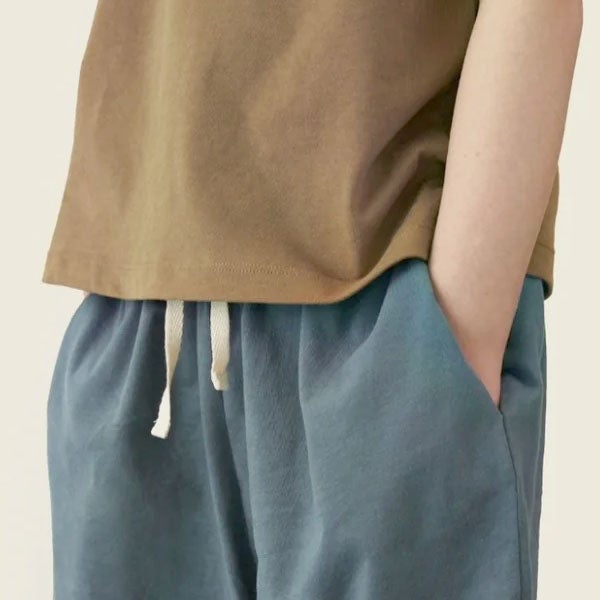 ーガニックコットン プルアップトラウザーズ