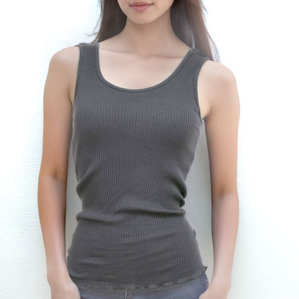 オーガニックコットン リブタンクトップ 限定カラー