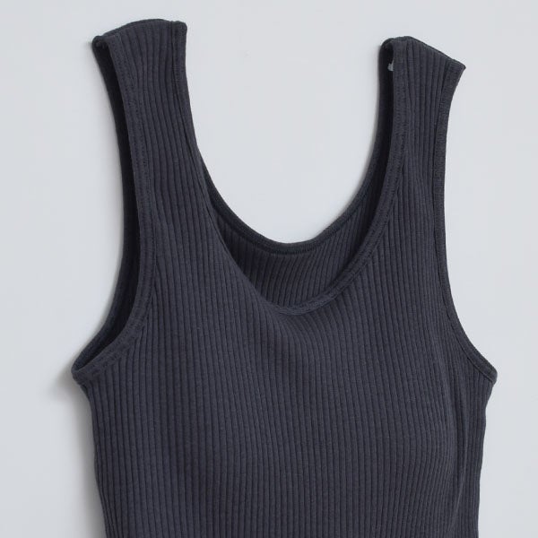 オーガニックコットン リブカップ付きタンクトップ 限定カラー