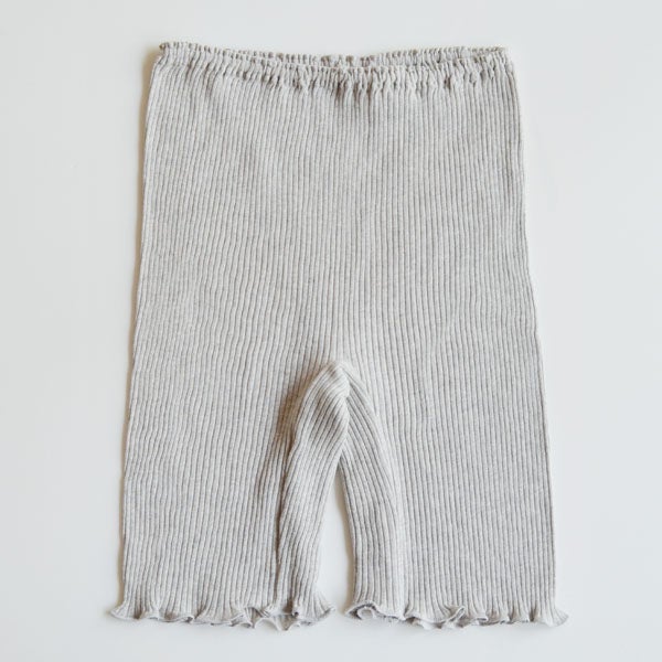 オーガニックコットン リブ3分丈ショーツ