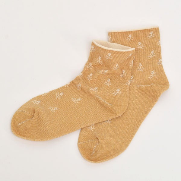 オーガニックコットン やさしいソックス ミモザ