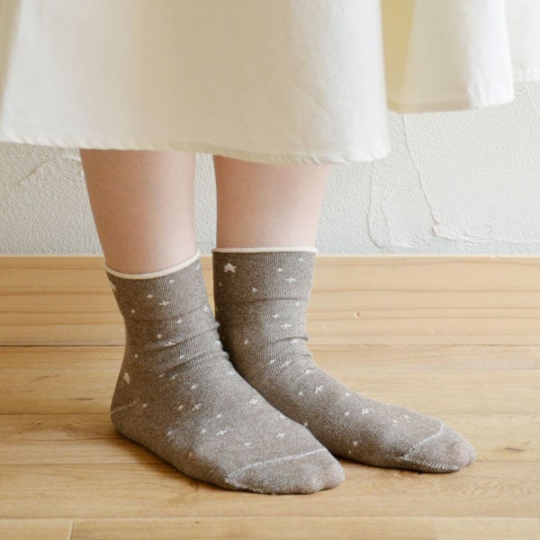 オーガニックコットン やさしいソックス 流れ星