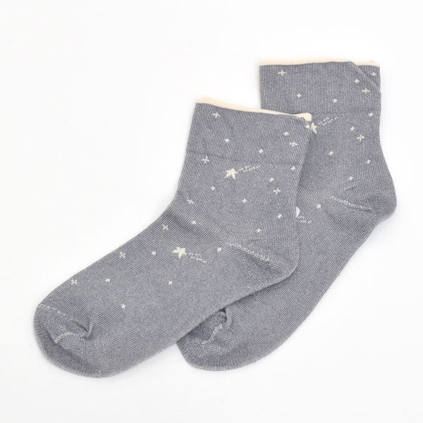 オーガニックコットン やさしいソックス 流れ星