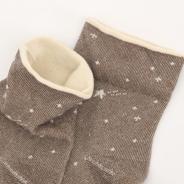オーガニックコットン やさしいソックス 流れ星