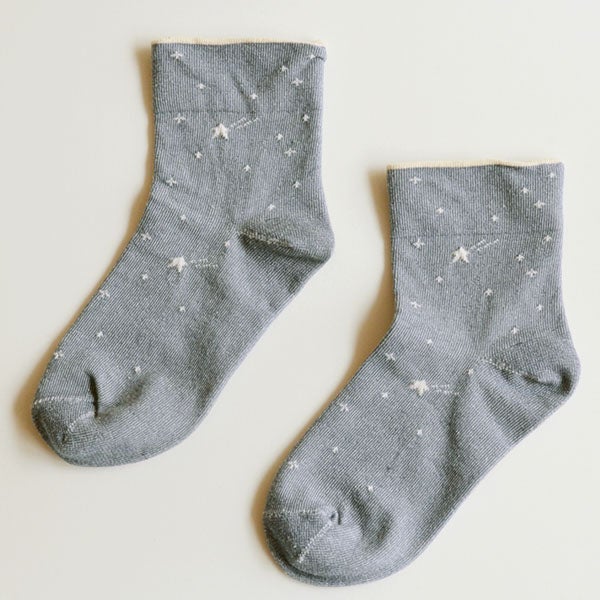 オーガニックコットン やさしいソックス 流れ星