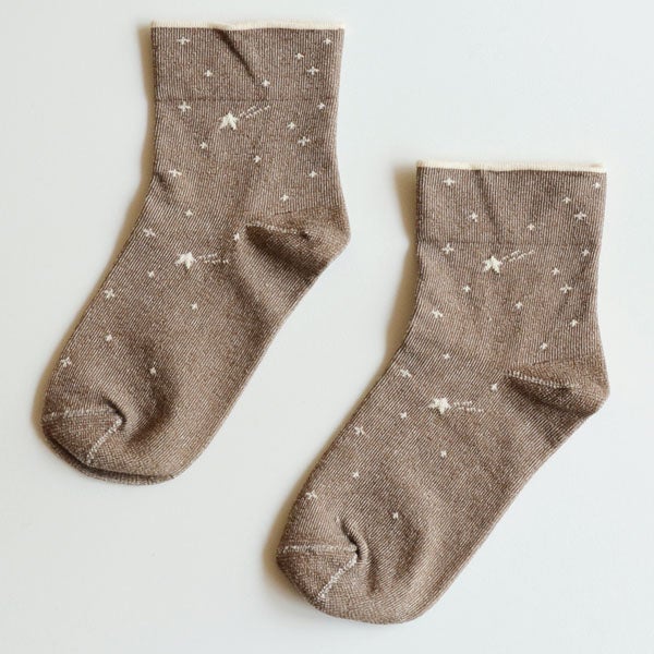 オーガニックコットン やさしいソックス 流れ星