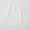 オーガニックコットン ヘンリーネックロングスリーブTシャツ