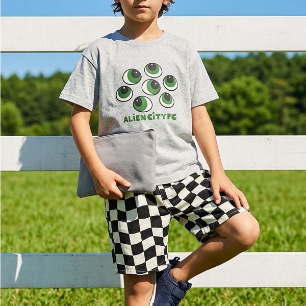 オーガニックコットン キッズＴシャツ Eyes