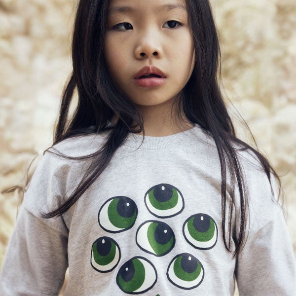 オーガニックコットン キッズＴシャツ Eyes