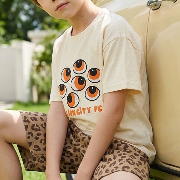 オーガニックコットン キッズＴシャツ Eyes