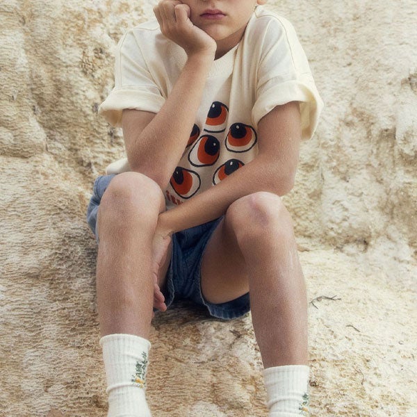 オーガニックコットン キッズＴシャツ Eyes