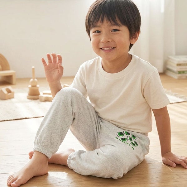 オーガニックコットン キッズ ジョガーパンツ Eyes