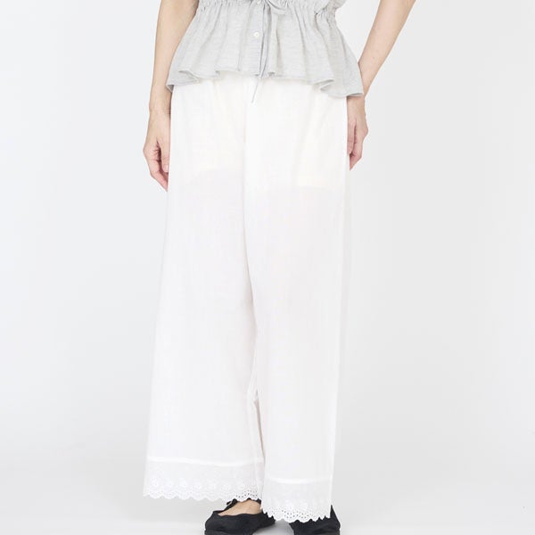 オーガニックコットン クラシックローズ レースパンツ