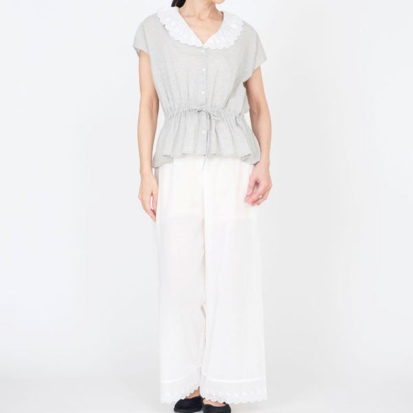 オーガニックコットン クラシックローズ レースパンツ