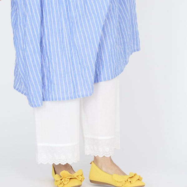 オーガニックコットン クラシックローズ レースパンツ