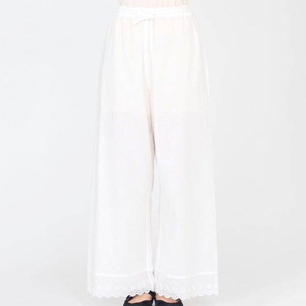 オーガニックコットン クラシックローズ レースパンツ