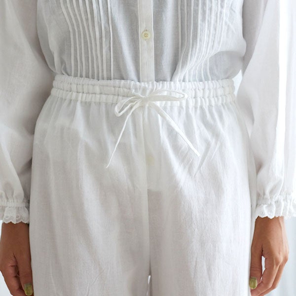 オーガニックコットン クラシックローズ レースパンツ