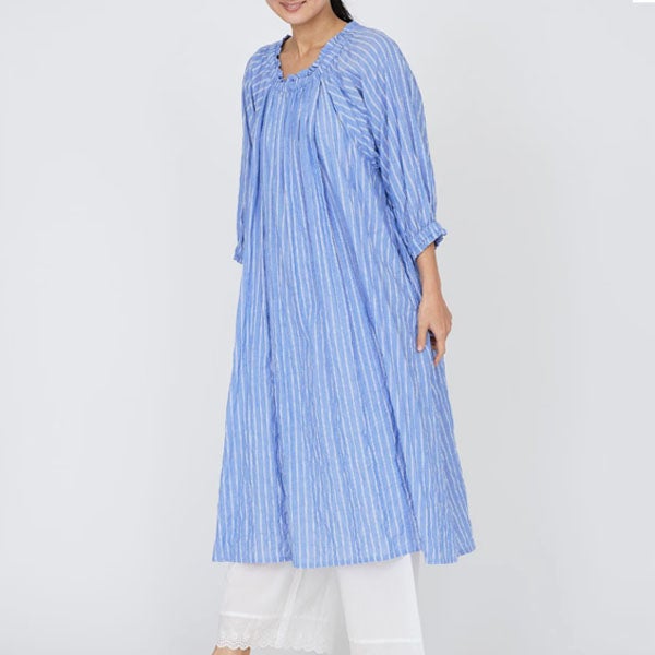 オーガニックコットン ユーカリギャザーワンピース