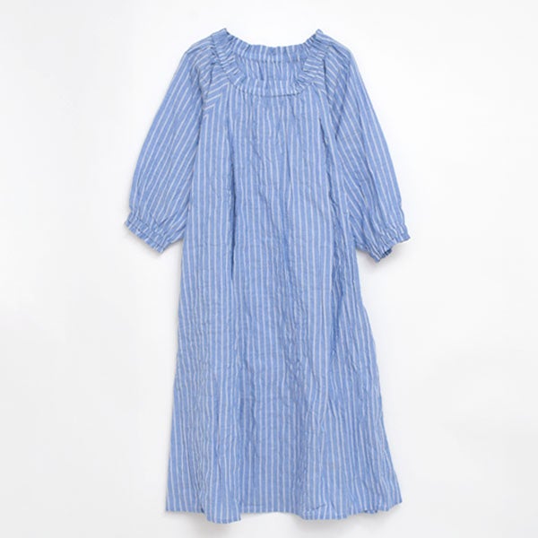 オーガニックコットン ユーカリギャザーワンピース