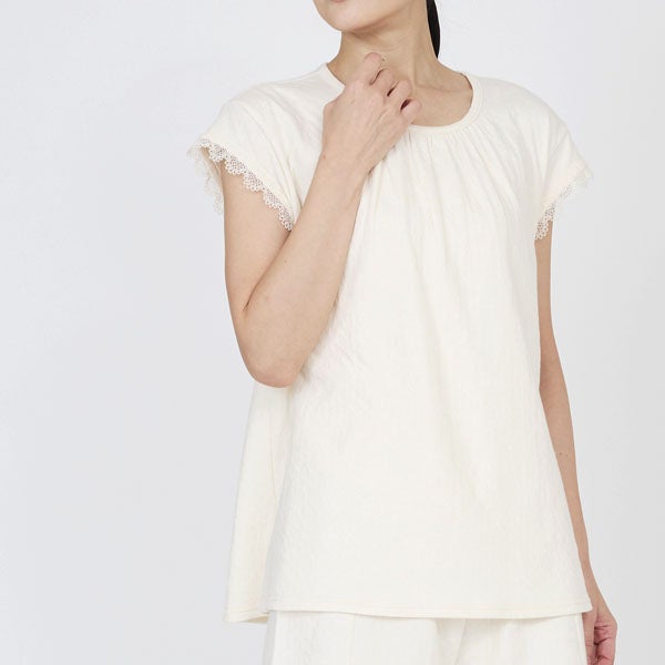 オーガニックコットン スズラン半袖トップス