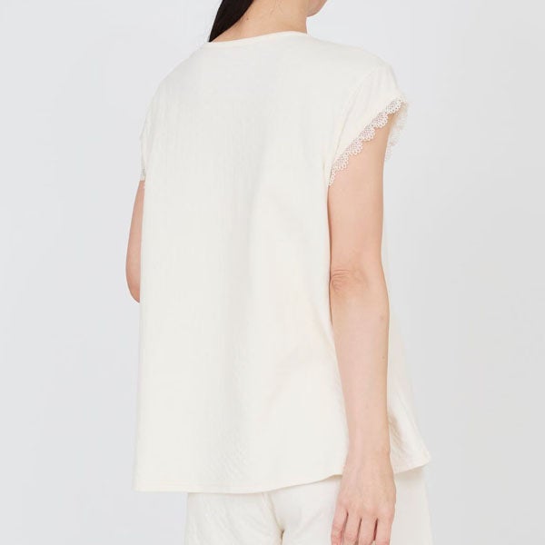 オーガニックコットン スズラン半袖トップス