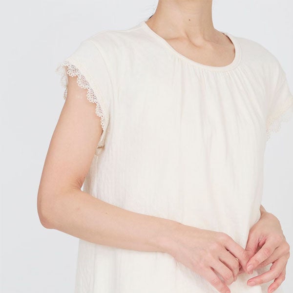 オーガニックコットン スズラン半袖トップス