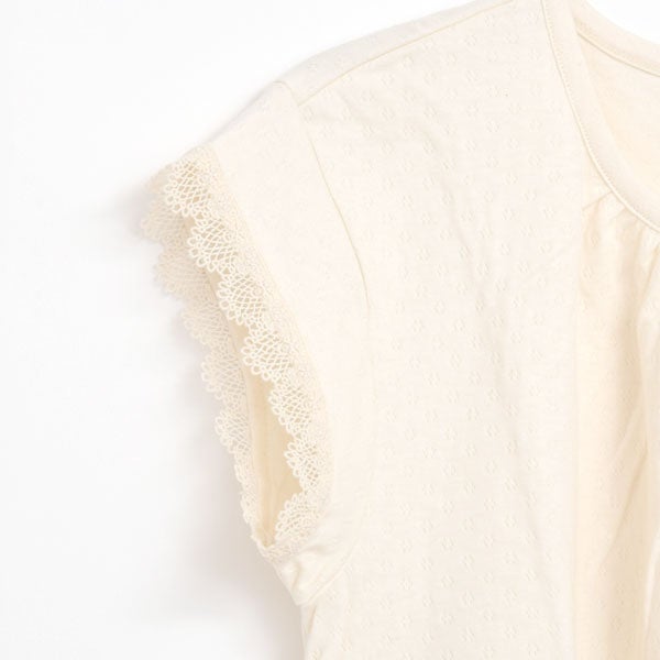 オーガニックコットン スズラン半袖トップス