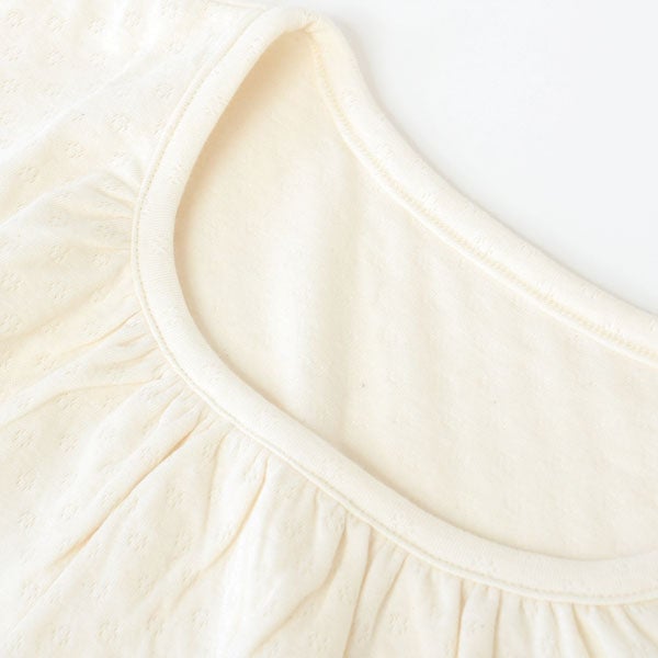 オーガニックコットン スズラン半袖トップス