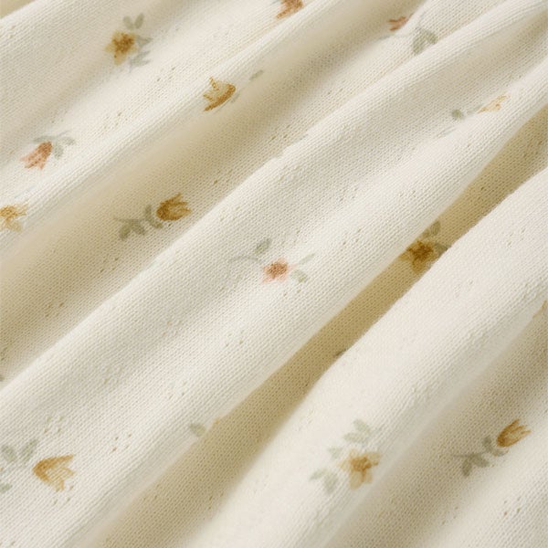 オーガニックコットン ベビーポインテルスカート付き ロンパース(半袖)