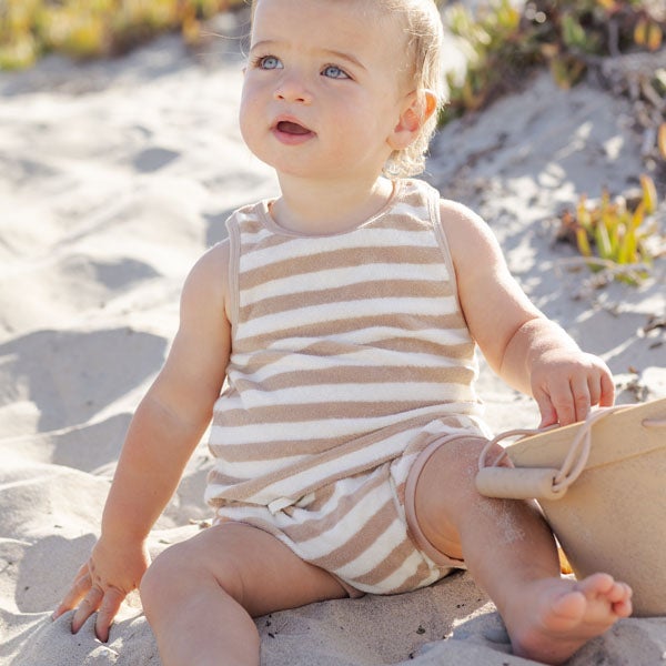 オーガニックコットン ベビーテリータンク＆ショーツ