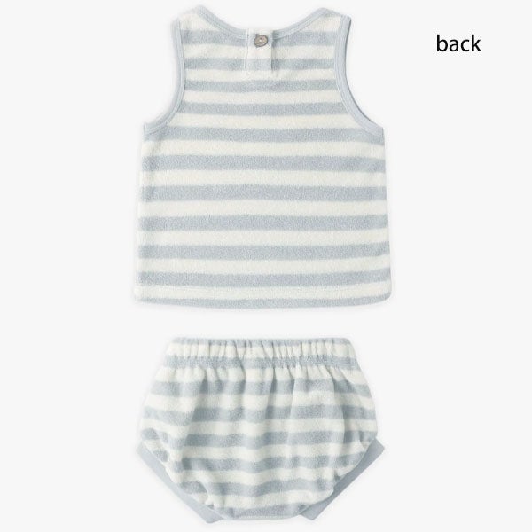オーガニックコットン ベビーテリータンク＆ショーツ