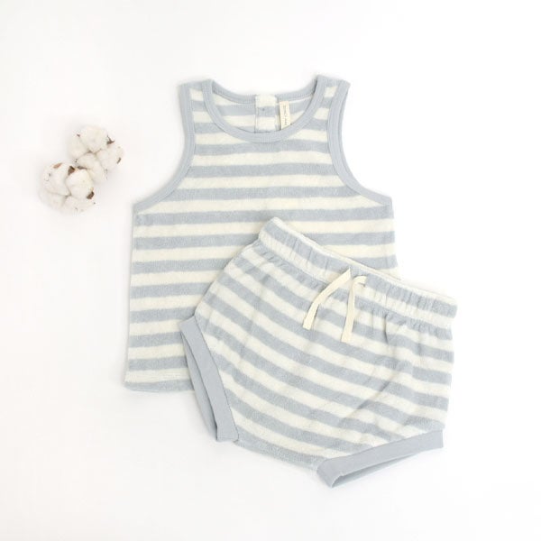 オーガニックコットン ベビーテリータンク＆ショーツ