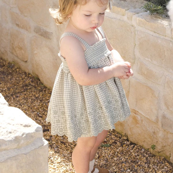 オーガニックコットン ベビーメイ スモックトップ＆ブルマー セット