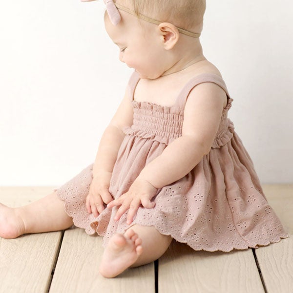 オーガニックコットン ベビーメイ スモックトップ＆ブルマー セット