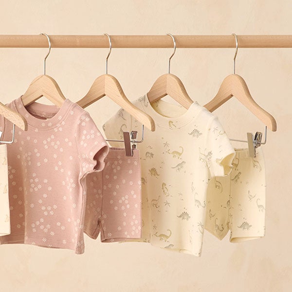  オーガニックコットン ベビーサマーパジャマセット