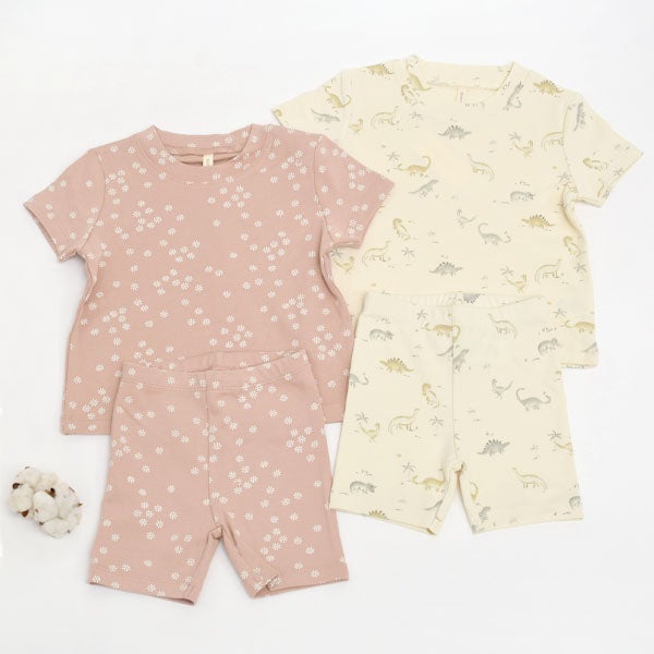  オーガニックコットン ベビーサマーパジャマセット