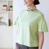 オーガニックコットン 天竺 フレアスリーブトップ