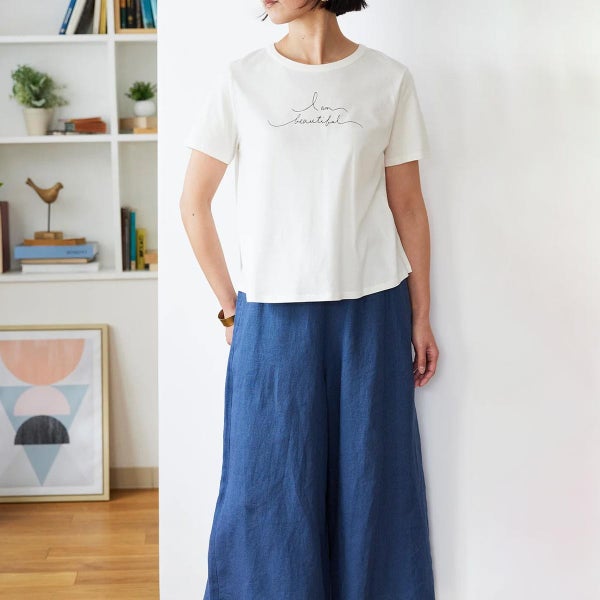 ーガニックコットン 天竺 メッセージTシャツ