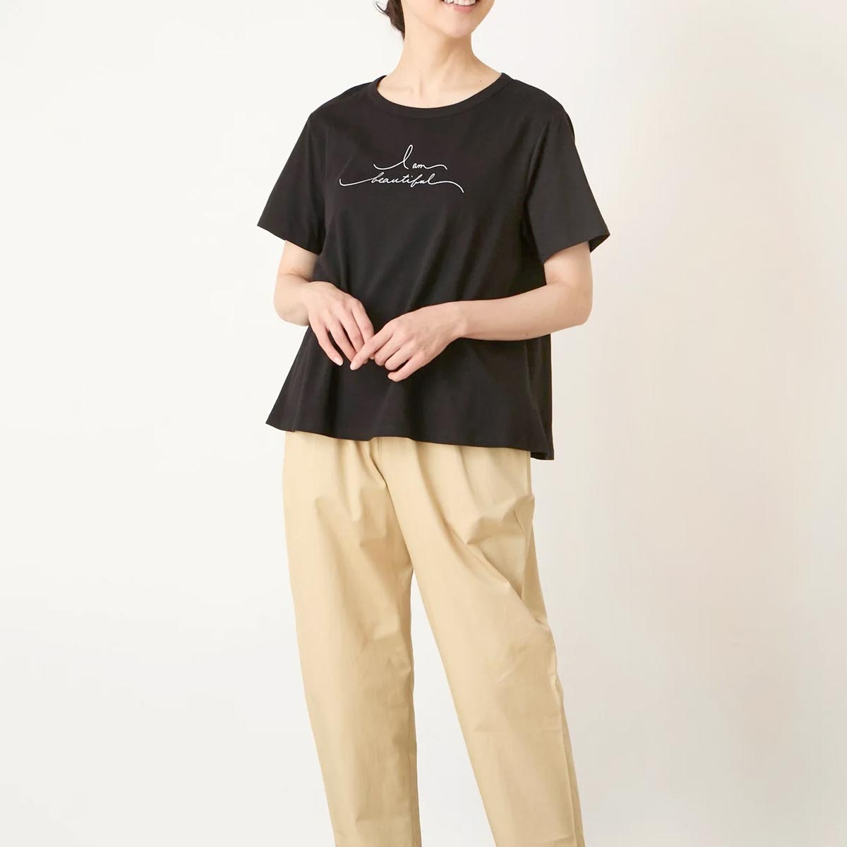 ーガニックコットン 天竺 メッセージTシャツ