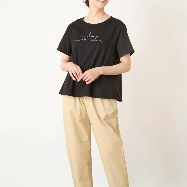 ーガニックコットン 天竺 メッセージTシャツ
