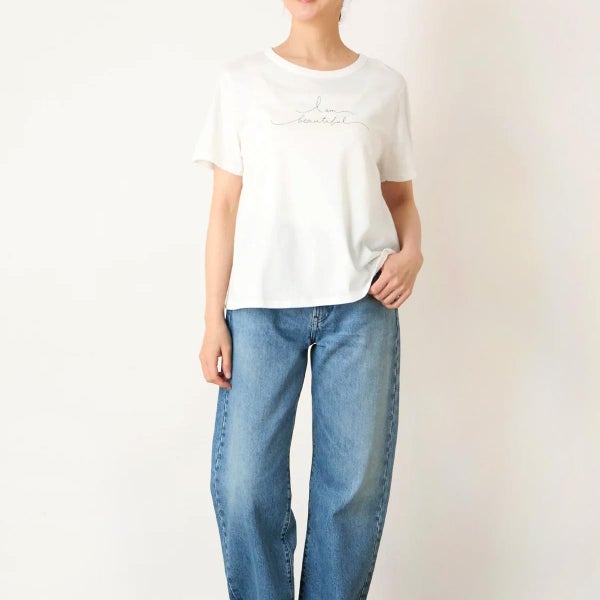 ーガニックコットン 天竺 メッセージTシャツ